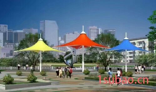 天津景观棚膜结构景观棚张拉膜雨棚公园景观棚图2