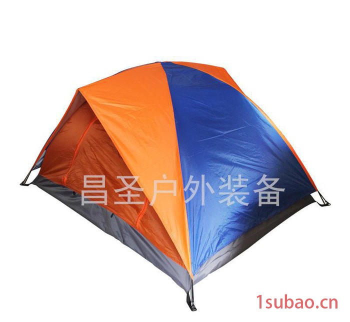 〈〉户外野营露营帐篷 200*200双人双层拼色帐篷 零售图3