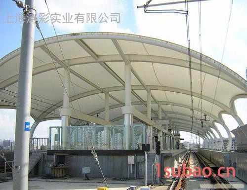 上海涛彩专业户外遮阳棚膜结构图7