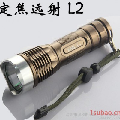 宁海厂家 led T6-L2铝合金强光手电筒定焦远射户外照明