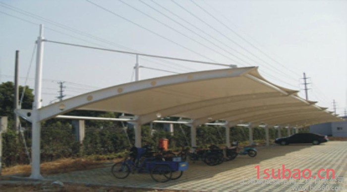 车篷膜结构/自行车车棚/车棚膜结构公司/上海斌成膜结构工程有限公司
