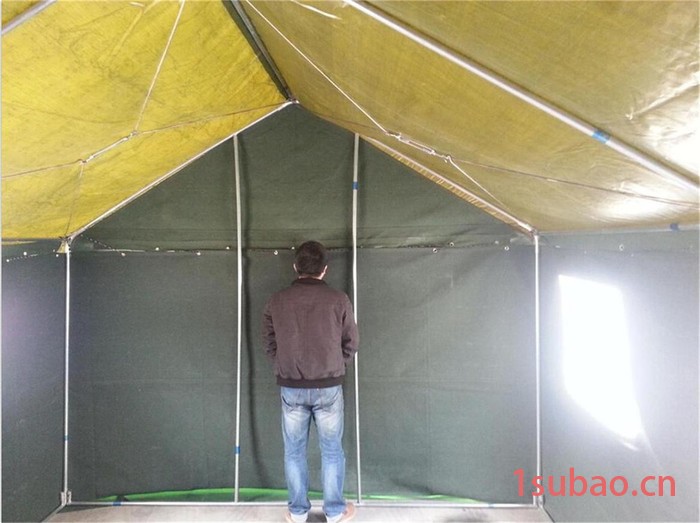 屋脊帆布帐篷，施工帐篷，住人帐篷，可养殖养蜂，齐鲁帐篷厂家生产