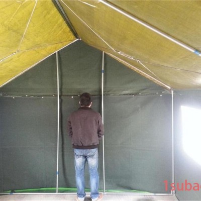 屋脊帆布帐篷，施工帐篷，住人帐篷，可养殖养蜂，齐鲁帐篷厂家生产