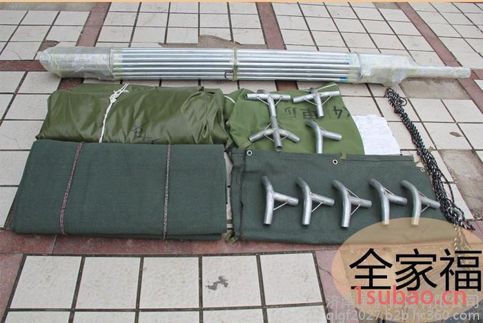 4*4 齐鲁国帆 施工帐篷 户外工地施工全棉帆布帐篷 防水防潮图4