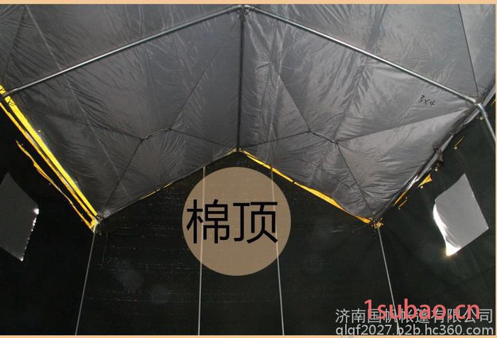 工地工程帐篷 施工帐篷 救灾户外军工民用加厚防雨晒帆布棉帐篷房图3