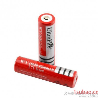 保质神火18650锂电池3.7V强光手电筒充电电池4000毫安大容量