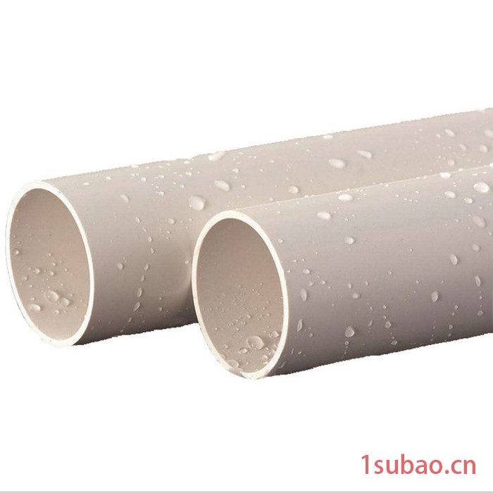 PVC给水管 pvc-u给水管 白色供水上水管 大口径饮用水管现货供应直销图3