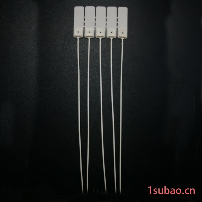 塑料物流挂签封条 一次性塑料封条 车尾锁标牌扎带标签牌防盗挂锁图2