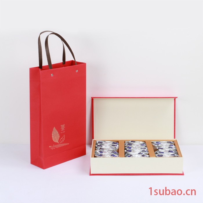 茶叶包装礼品盒手提茶叶礼品盒 送礼茶叶盒子 绸布茶叶礼品盒 茶叶包装盒图2