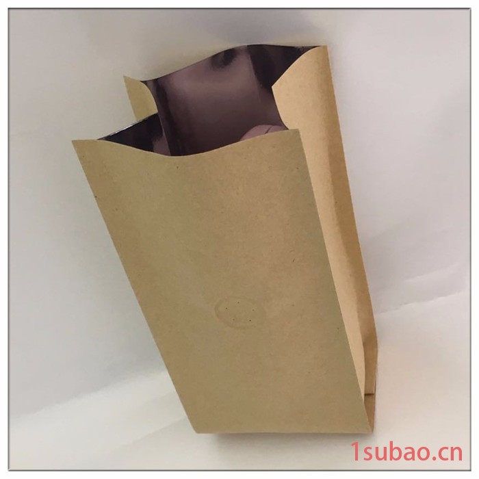 88*70*220牛皮纸风琴袋 四边中封食品包装 红绿茶叶饼干热封平口袋子 茶叶包装袋|防潮牛皮纸铝箔袋|牛皮纸包装袋厂图5