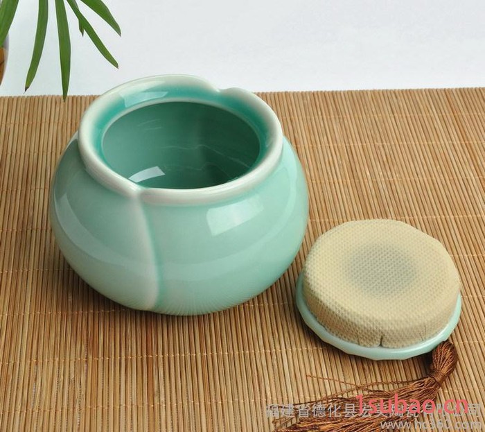 工厂茶叶罐 青瓷陶瓷 密封罐 储物罐 陶瓷工艺品 茶叶包装定制