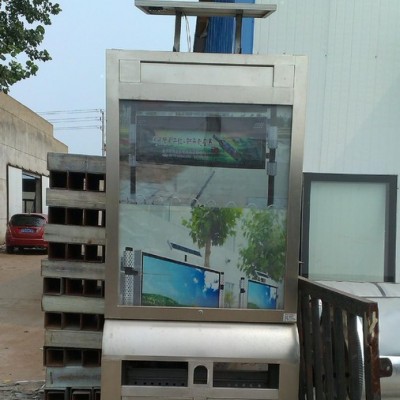 广告垃圾箱制作 街道广告垃圾箱  太阳能环保果皮垃圾桶