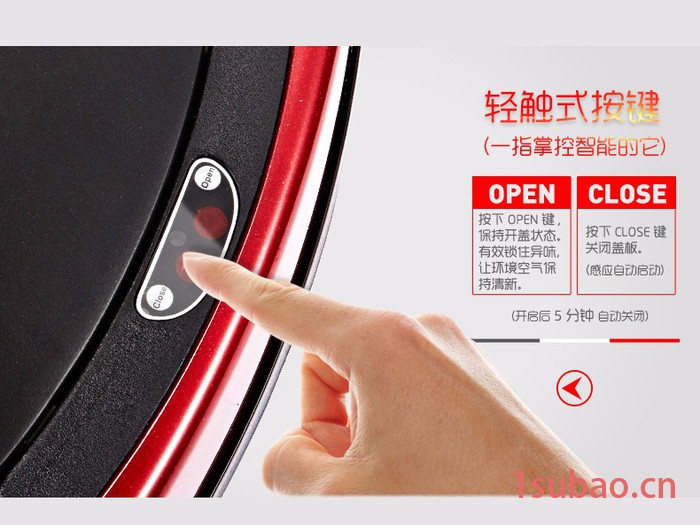 长方形智能电动自动垃圾桶感应式家用办公室酒店厨房卫生间 保洁服务图5