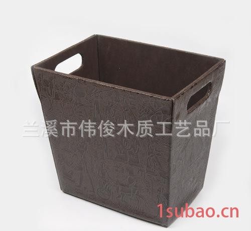 收纳盒 办公皮盒 办公套件 收纳皮盒 垃圾桶 酒店用品图3