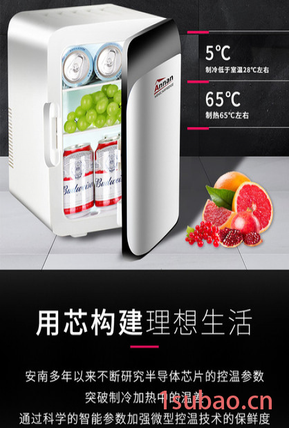 安南PA-10WL 迷你车载冰箱 冷暖可调 车家两用 宿舍 必用品图3