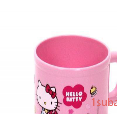 韩国进口原产hello kitty凯蒂猫塑料儿童水杯漱口杯 KT540