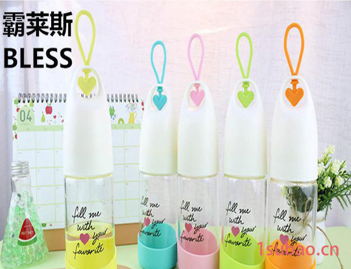 **杯 卡通动漫塑料壳玻璃杯 玻璃礼品水杯图2