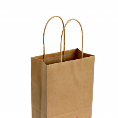 定制牛皮纸袋 手提打包袋 外卖打包食品袋 服装店打包装袋 礼品袋子 定做印logo