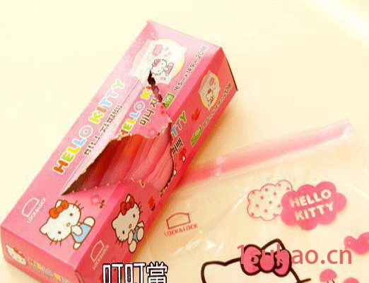 韩国进口 Hello Kitty 保鲜袋密封袋密实袋食品袋  KT212大号