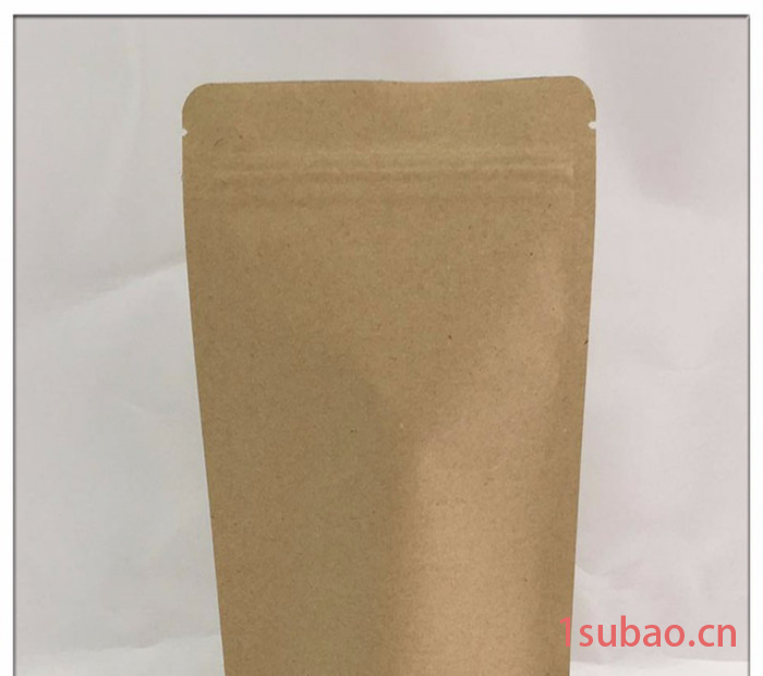 自立牛皮纸袋自封袋12*19食品袋包装袋70g茶叶袋密封袋防潮袋 食品包装袋图2