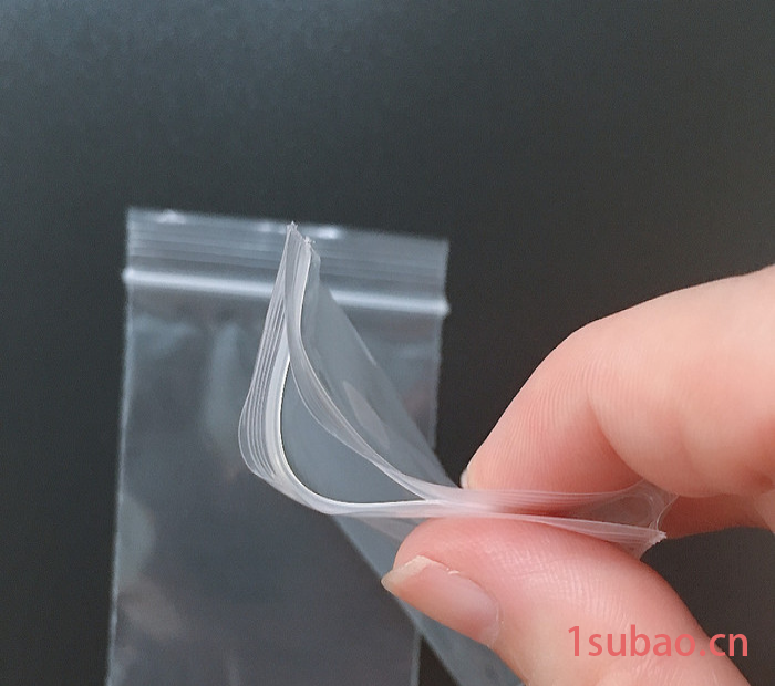 现货供应批发PE自封袋透明封口袋红边骨袋加骨袋有 PE胶袋 opp胶袋加厚pe骨袋