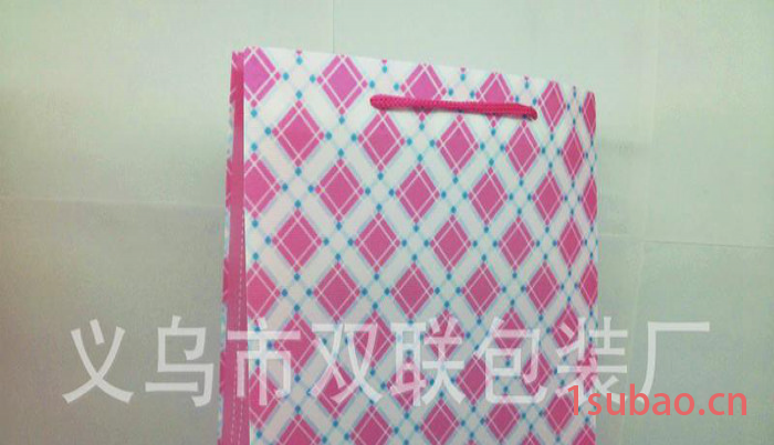 新款 批量可订做PP六角纹手提袋 服装提袋 食品袋图3