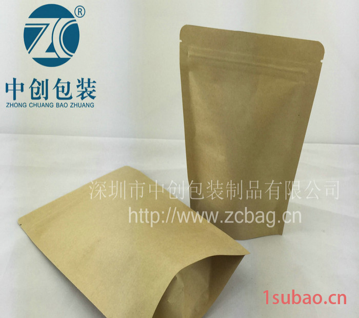 180*300牛皮纸自立自封袋镀铝食品包装袋700克茶叶密封口袋塑封袋批发图6