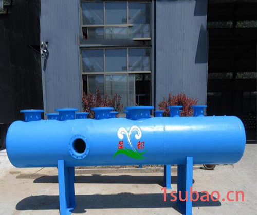 DN800邢台地源热泵分集水器 立式水表分水器 304不锈钢分水器图2
