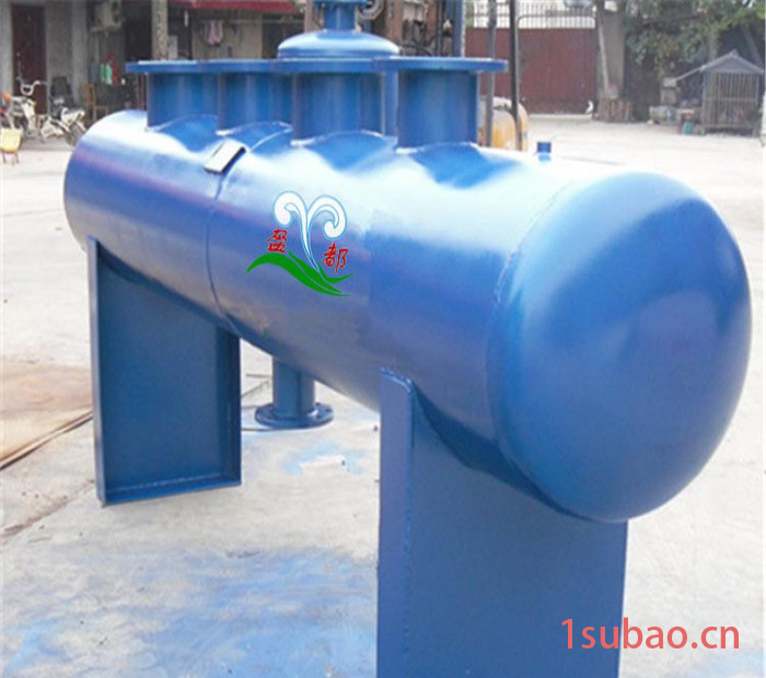 DN800邢台地源热泵分集水器 立式水表分水器 304不锈钢分水器图5