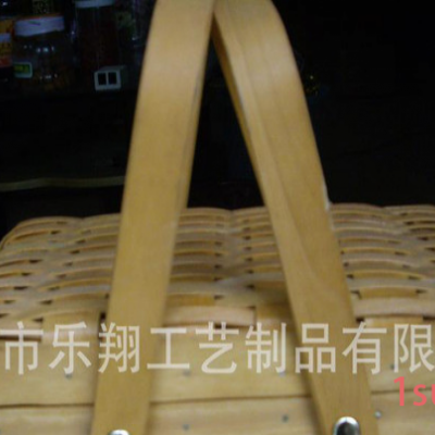 ［工厂］木片编织篮、木编礼品篮,玩具包装木编篮