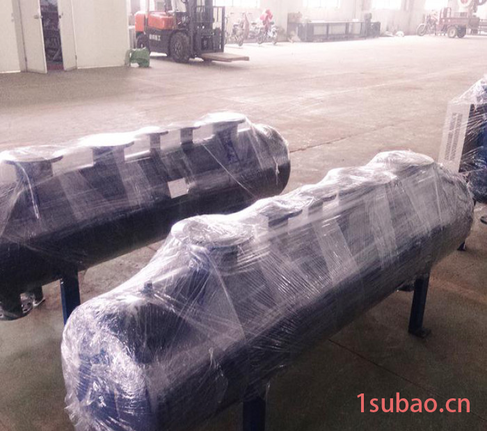 厂家供应地暖分集水器 中央空调暖通设备 机房专用分水器图3