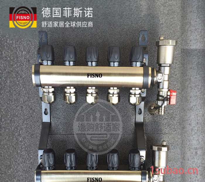 模块化地暖 菲斯诺 地暖分水器  模块地暖专用 地热采暖 地暖模块图2