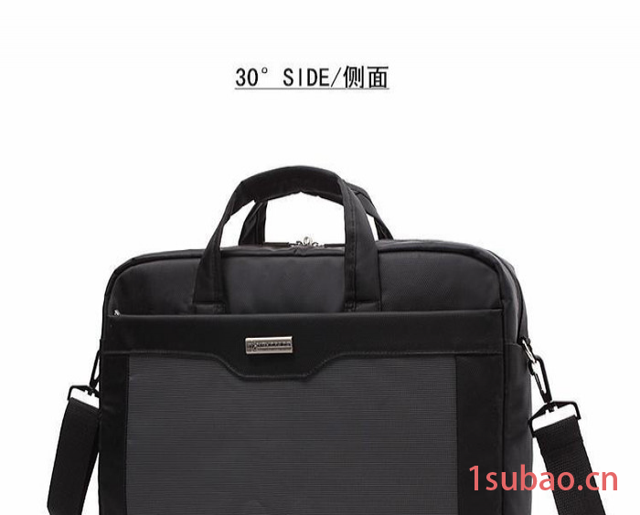 广州单肩电脑包定做男士手提包17寸手提电脑包男士商务单肩包图2