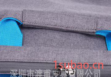 86人实体工厂oem出口高品质无静电棉布手提电脑包男女单肩电脑包图2