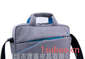 86人实体工厂oem出口高品质无静电棉布手提电脑包男女单肩电脑包图3