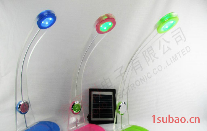 亚克力 创意台灯 太阳能/USB充电 led灯珠