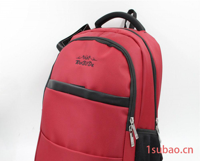 低价中东尼龙笔记本电脑包红色学生书包出差旅游透气双肩包