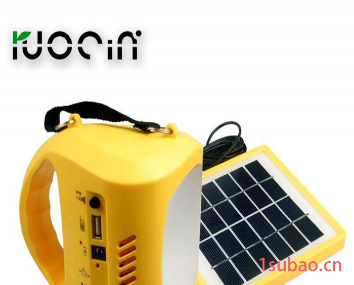 太阳能野营灯 多功能应急手提灯 可USB充电 带太阳能板 N710