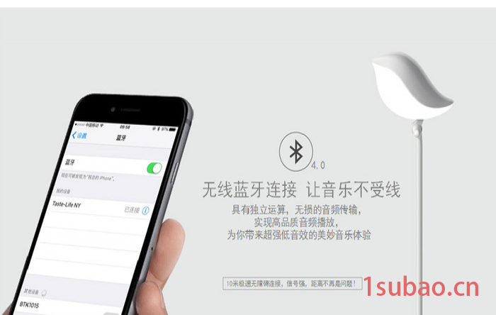 护眼台灯 同款黄光USB蓝牙鸟语台灯 高端创意礼品台灯图3
