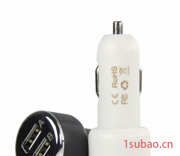 供应5V 2.1A 双USB车载充电器　双USB车充　LED灯指示功能车充