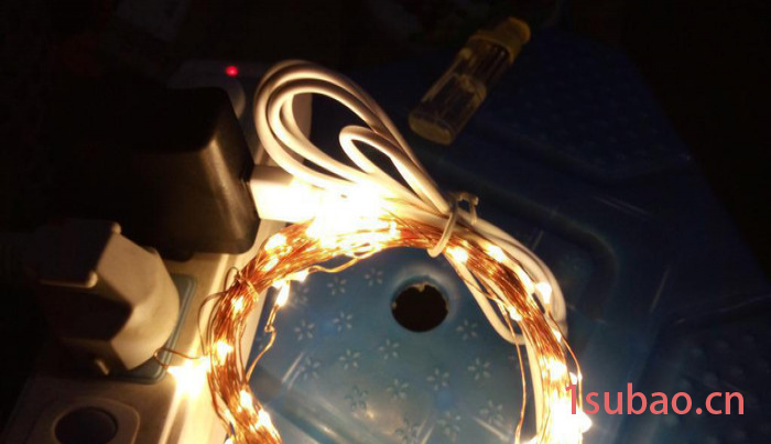 USB铜线灯串 10米100灯防水串灯圣诞节日彩灯 LED 铜丝灯串