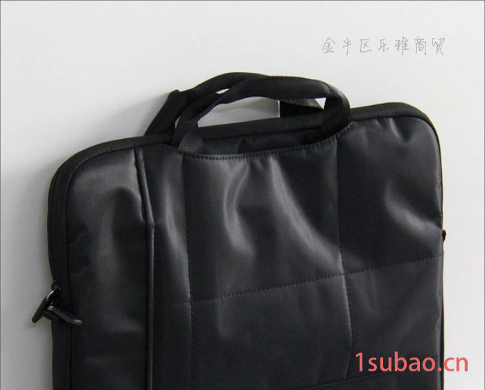 可印刷公司单位LOGO黑色电脑包 成都荷花池工作包业务广告手图2