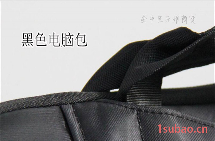 可印刷公司单位LOGO黑色电脑包 成都荷花池工作包业务广告手图3