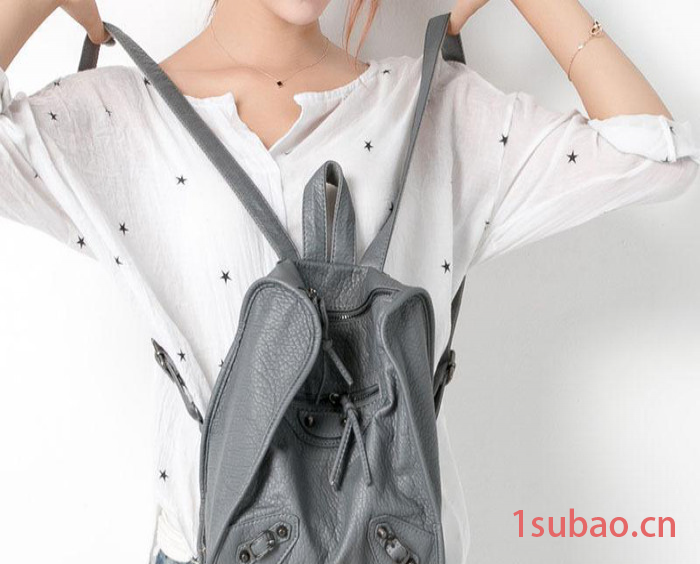 2016新款欧美韩国时尚背包旅行电脑包水洗软皮双肩包一件