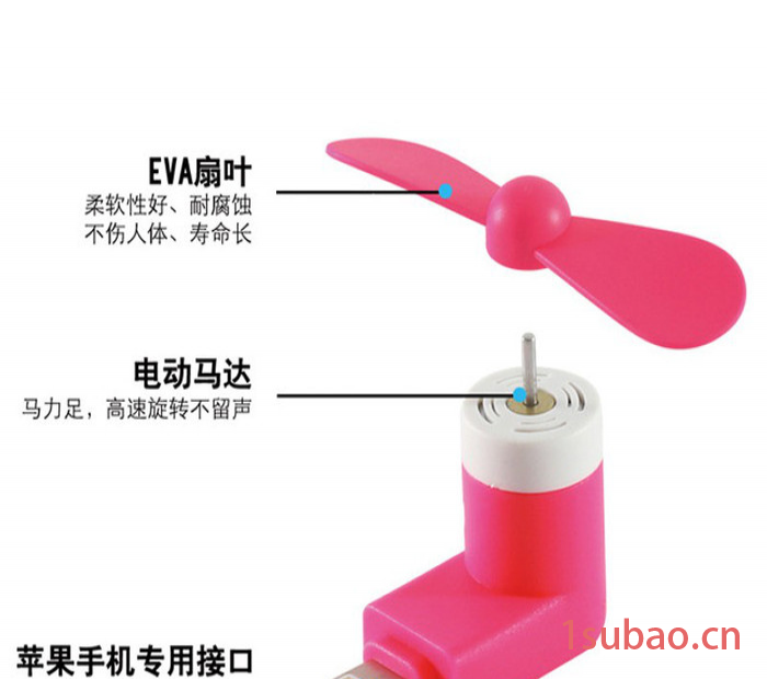 工厂**安卓二合一通用手机风扇  USB迷你TPE材质风扇 礼品促销图8