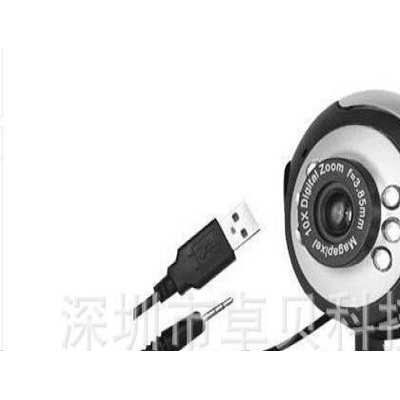 ,外贸订单 摄像头 微软六灯 800W免驱 USB2.0摄像头 迷你礼品**