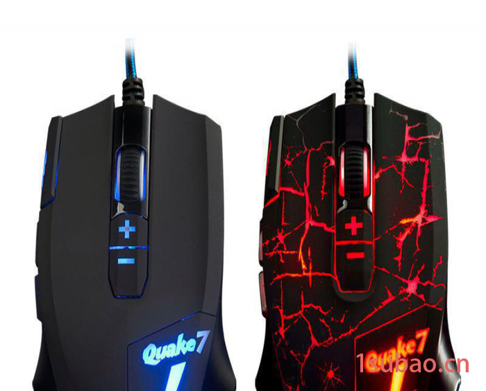 黑爵Q7 有线鼠标游戏竞技鼠标笔记本台式电脑usb个性呼吸灯