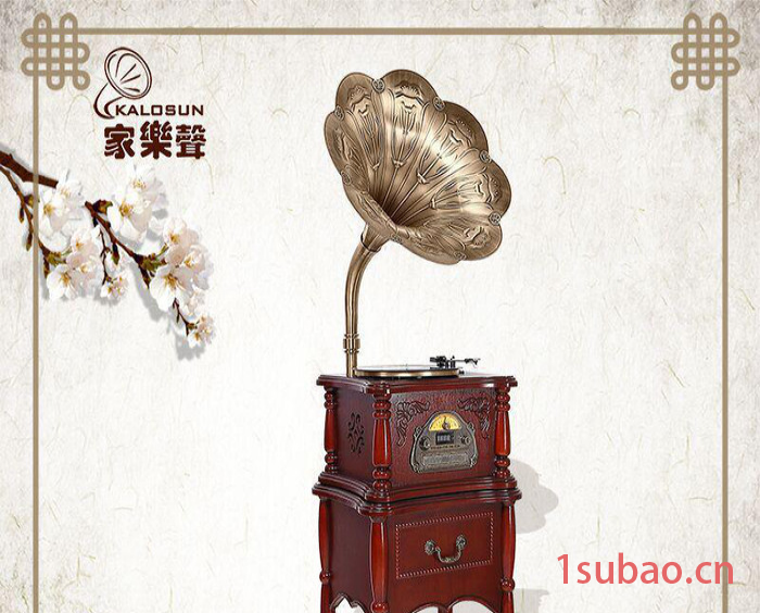 家樂聲新品热卖仿古留声机音响LP黑胶唱片机蓝牙音箱装饰摆件图3