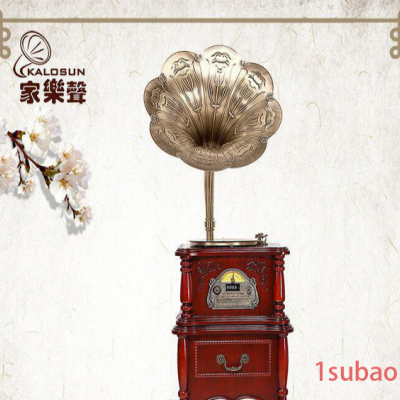 家樂聲新品热卖仿古留声机音响LP黑胶唱片机蓝牙音箱装饰摆件