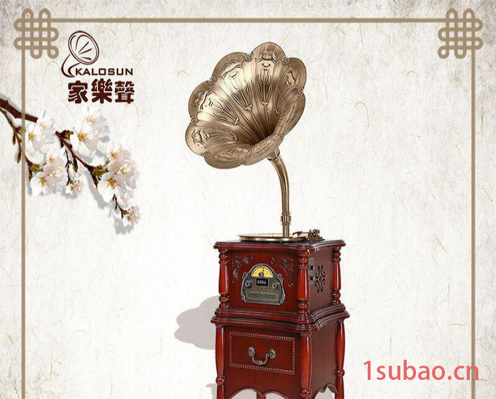家樂聲新品热卖仿古留声机音响LP黑胶唱片机蓝牙音箱装饰摆件图2